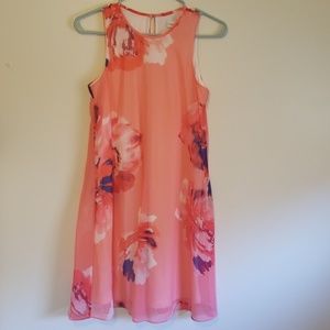 Calvin Klein Pink Floral Dress
